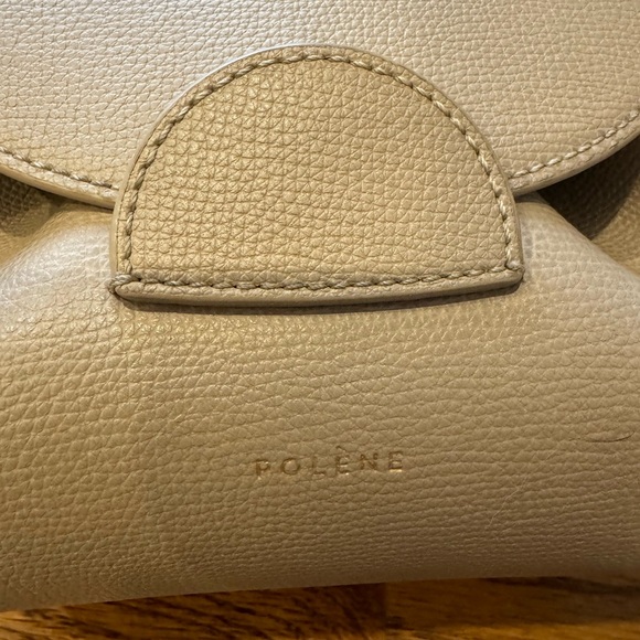 Polene Taupe Leather Crossbody Bag - Picture 4 of 7